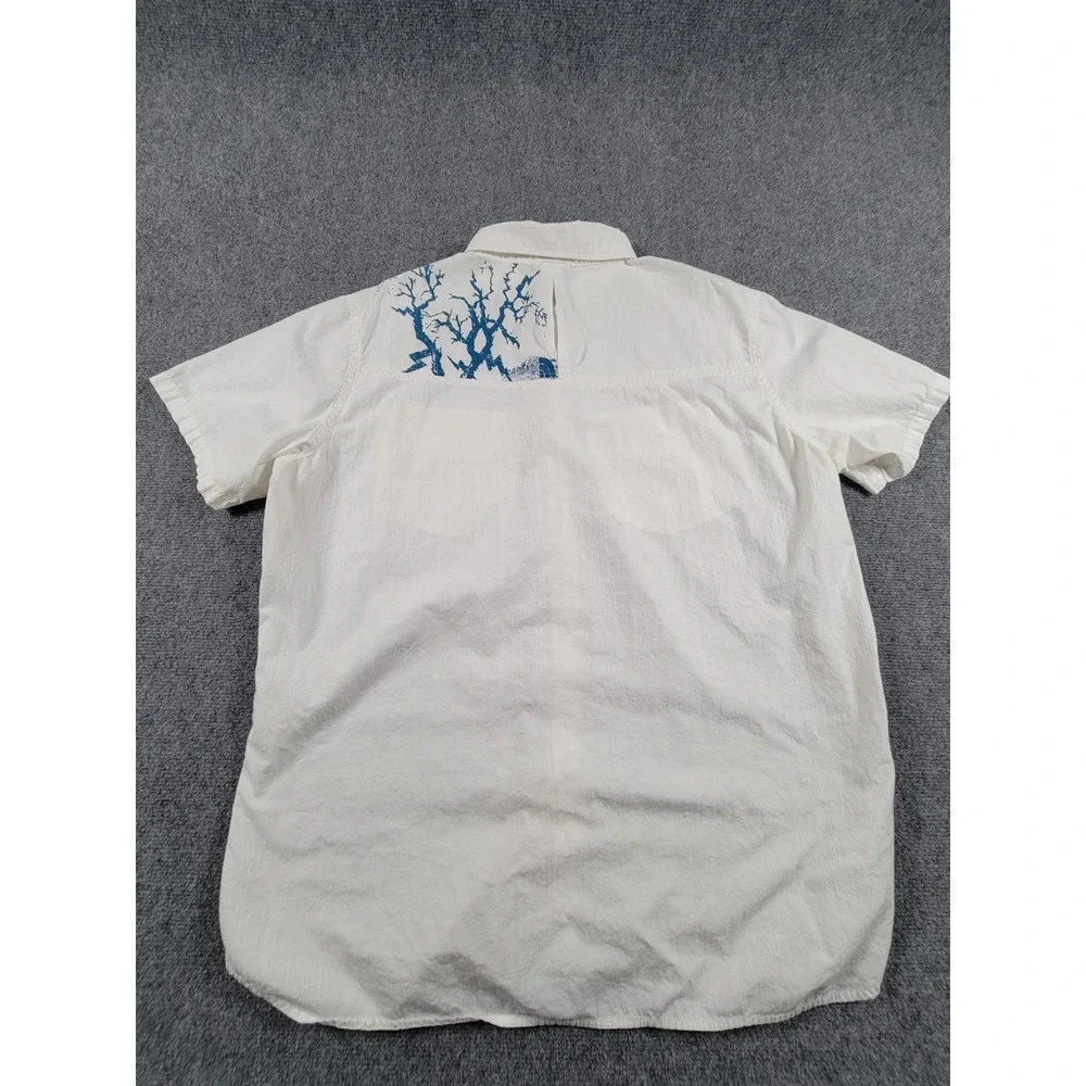 The‎ North Face Shirt Mens XL Print Graphics Button Up Outdoors Hiking Casual